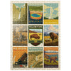 MyPuzzle 500 Piece Jigsaw Puzzle - Yellowstone National Park Vintage Poster, Colorful Commemorative Print