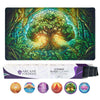 MTG Magic The Gathering Playmat Original Handcrafted Art, Non-Slip TCG Playmat with Rubber Bottom and Stitched Edges, Commander
