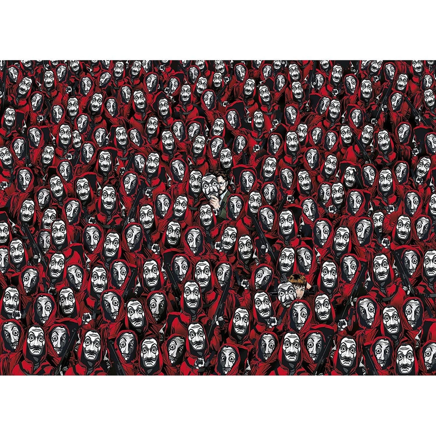Clementoni - 39527 - Impossible Puzzle - La Casa De Papel/Money Heist - 1000 Pieces - Made In Italy - Jigsaw Puzzles For Adult - Jigsaw Puzzles Netflix