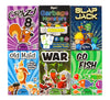 Regal Games Card Games for Kids - 6 Pack Classic Family Games, Plastic, Original Color, Model 272