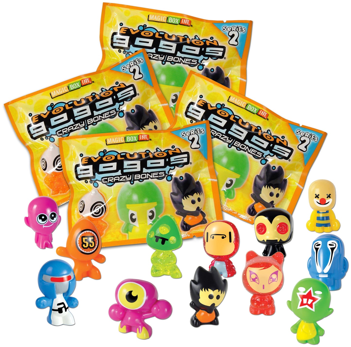 GoGos Crazy Bones - Series 2 (4 packs of 3 pieces)