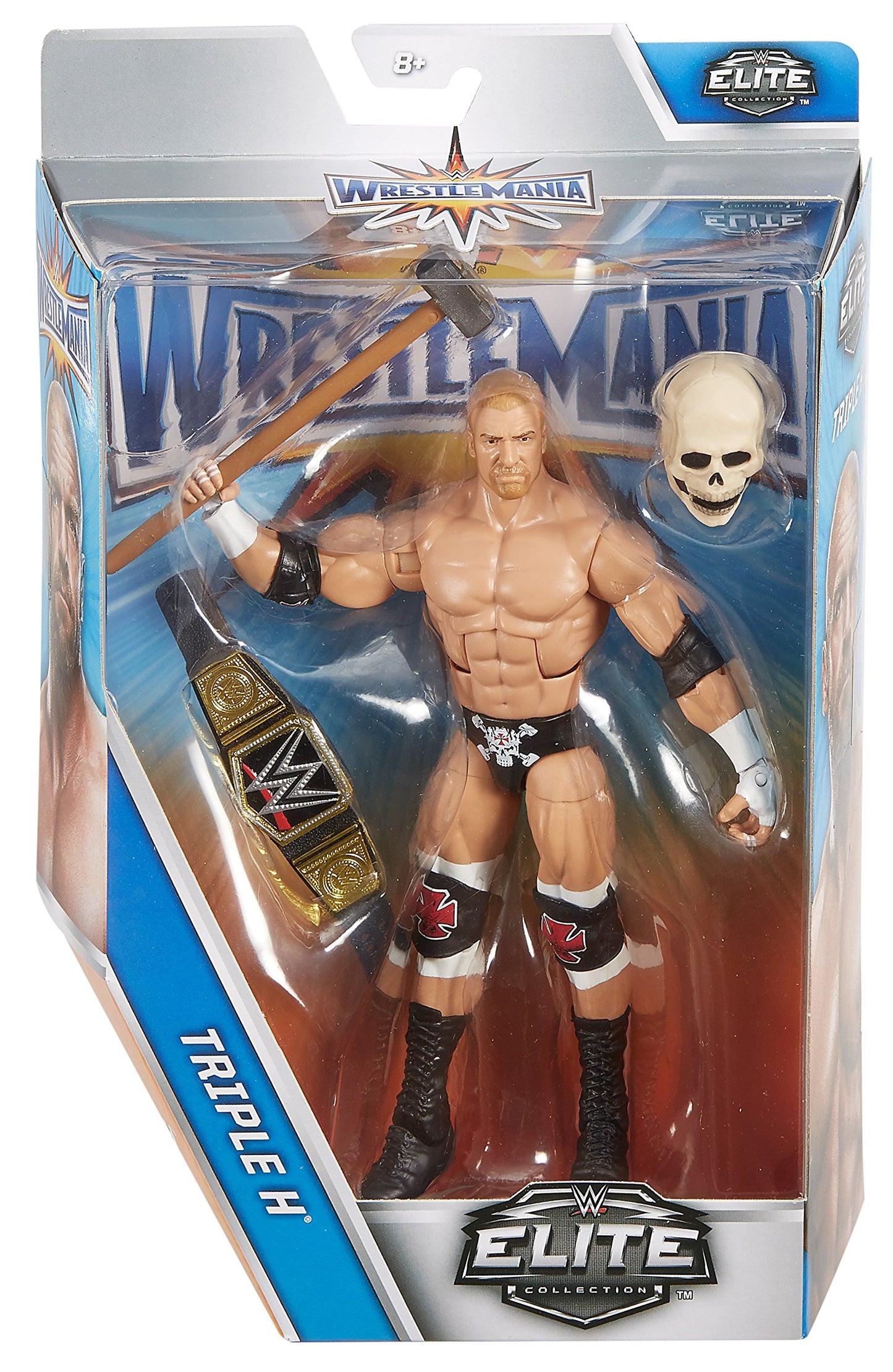 WWE Elite Triple H Action Figure - Wrestlemania 32 - Plastic - Model DXL62