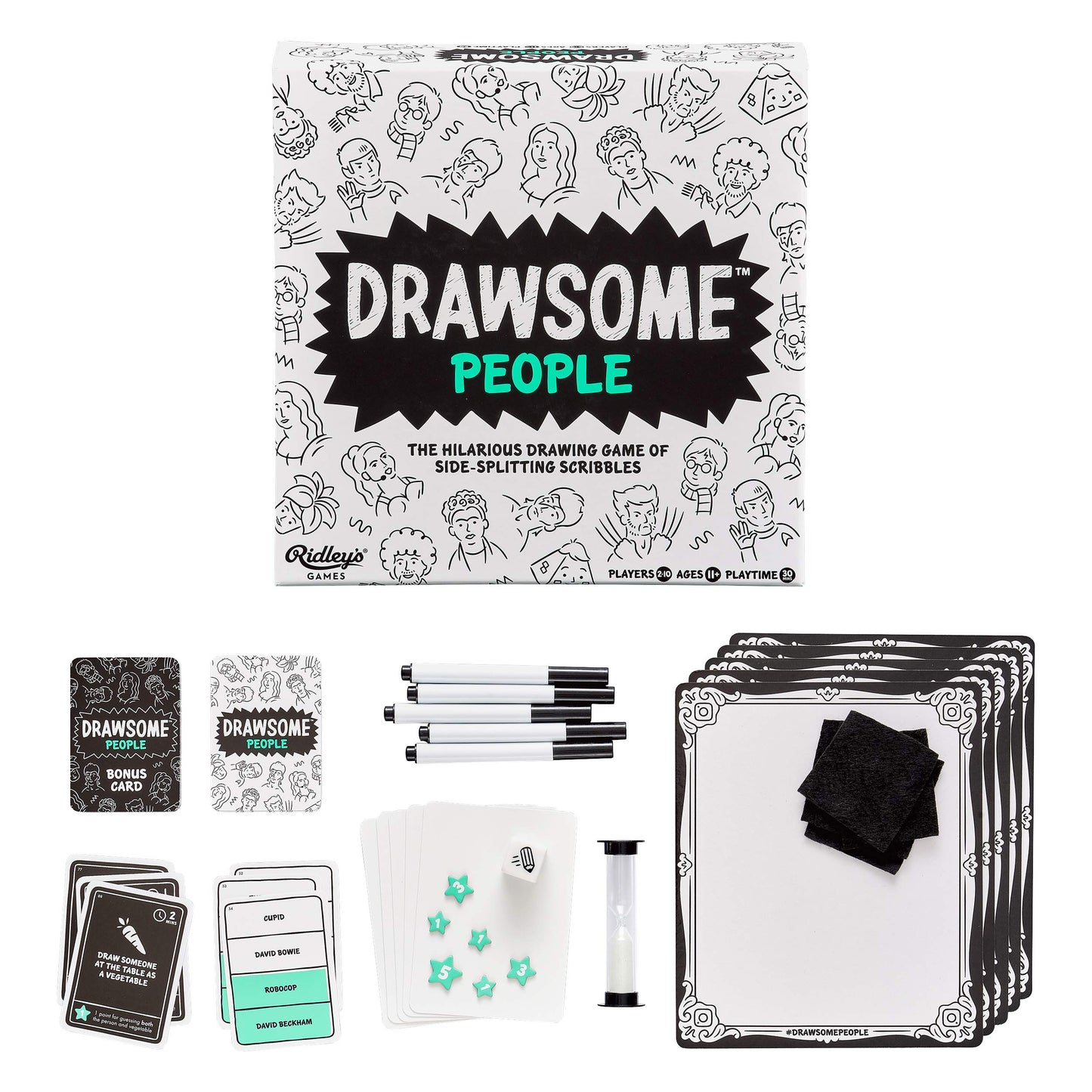Ridley'S Ridley’S Drawsome People Group Party Game – Drawing Game For Kids And Families, Ideal For 2-10 Players Ages 11+ – Funny Group Game – Includes To Play