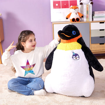 Ikasa Large Emperor Penguin Stuffed Animal Plush Toy, 23'' Giant Penguins Plushie For Kids Girls Boys Girlfriend Children