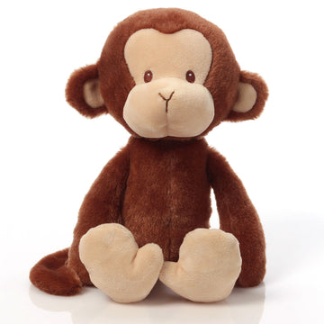 GUND Baby Nicky Noodle Monkey Stuffed Animal - 12 Inch Brown Polyester Plush Toy
