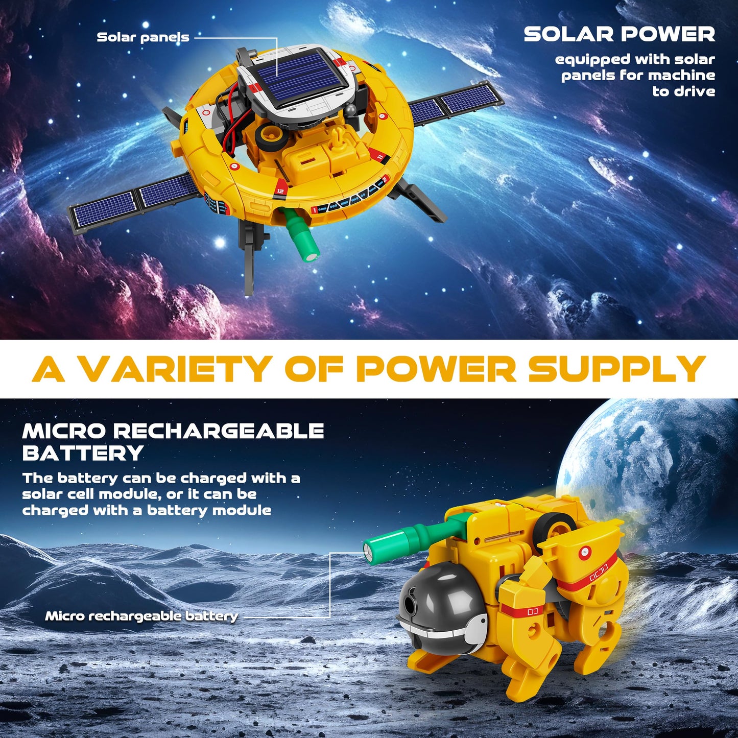 Stem 6-In-1 Education Solar Power Robots Toys For Boys,Science Kit For Kids Age 8-12, Education Toys, Great Gift For Boys And Girls For 8 9 10 11 12 Years Old