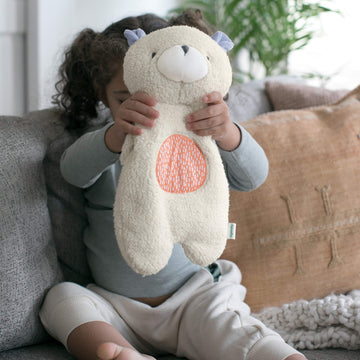 Ingenuity Premium Soft Mini Bean Bag Plush - Nate The Teddy Bear, 1 Count, Ideal for Newborns and Up, Cozy & Cuddly Toy