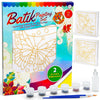 Malaysian Batik Organic Colors Painting 2-in-1 Kit (Butterfly, Orchid Flower) - Art Craft Painting Activity Kit Set for Adults a