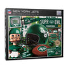 Youthefan Nfl New York Jets Retro Series Puzzle - 500 Pieces