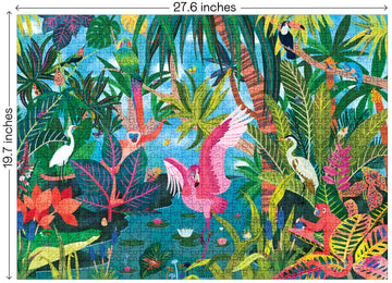 Elena Essex 1000 Piece Jigsaw Puzzles For Adults - Dream Away, Journey, Roar Power, Zodiac Animals, Rainforest Runway (Rainfores