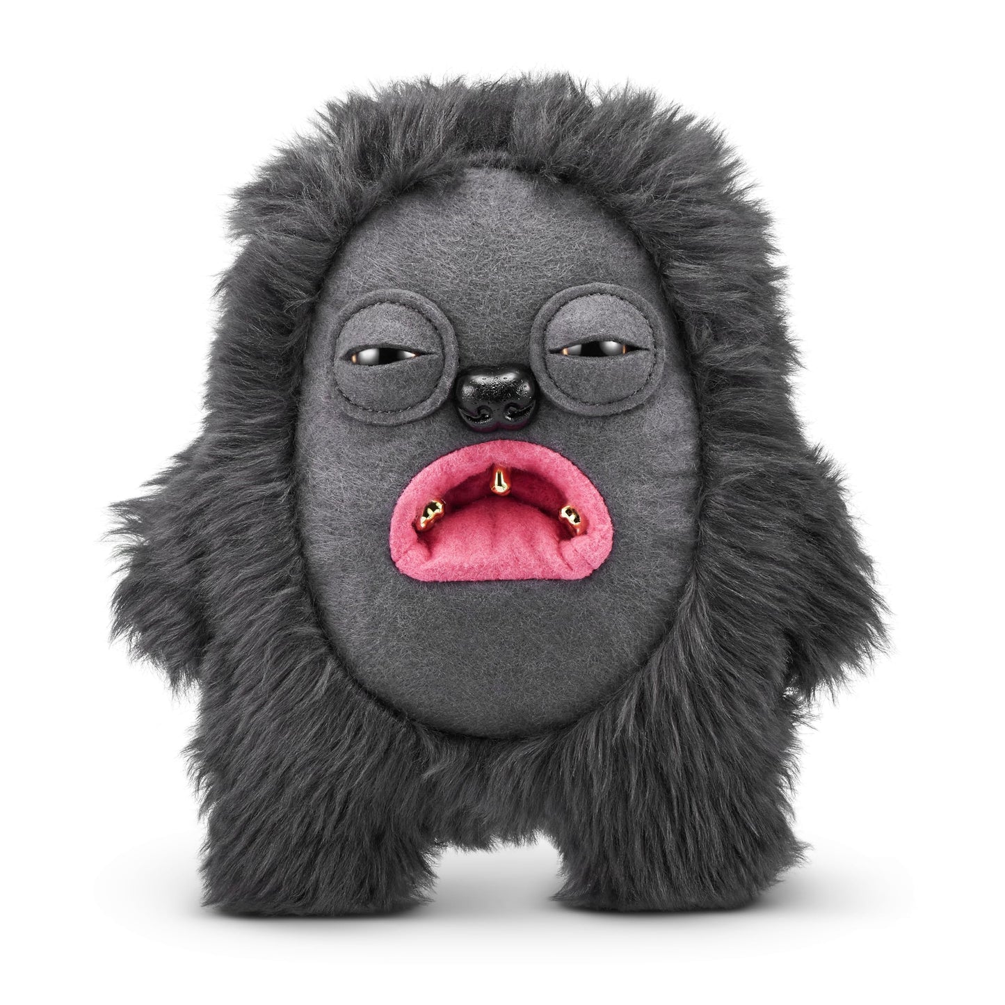 Fuggler Gold Fuggs By Zuru Funny Ugly Monster, Plush, Collectible, Toy (Hedge Grog - Eyes And Teeth)