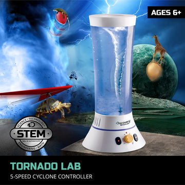 Discovery Kids Tornado Lab STEM Kit, 5-Speed Cyclone Controller, 10x5, Plastic, Educational Toy for Kids Ages 6+