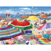 White Mountain Beach Umbrellas 500 Piece Jigsaw Puzzle Fun Summer Puzzles For Adults And Family