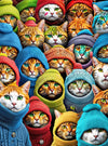 Cross & Glory - Whiskered World: A Kitty Kaleidoscope - Jigsaw Cat Puzzles For Adults 1000 Pieces | Vibrant | Challenging & Detailed