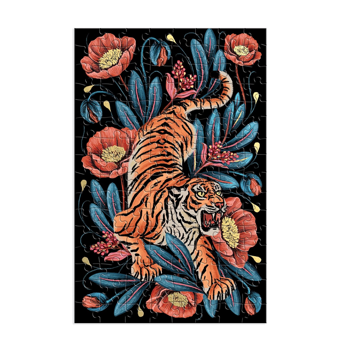 Galison Courageous 128 Piece Matchbox Puzzle - 128 Piece Jigsaw Puzzle Highlighting The Bold Artwork Of Raxenne Manniquiz, Gifta