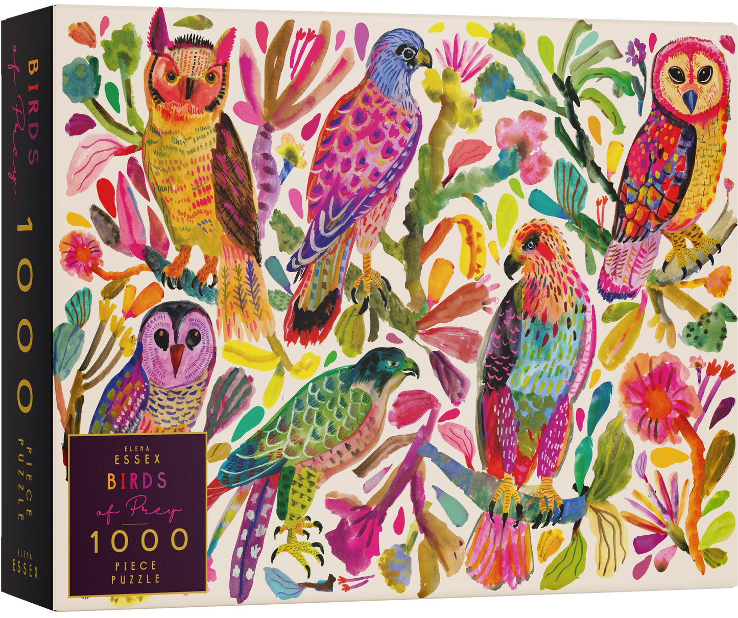 Elena Essex Puzzles For Adults 1000 Pieces - Birds Of Prey | Jigsaw Puzzles | 1000 Piece Puzzle For Adults | Colorful Art Birds Puzzle | 20X28 Inches