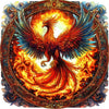 Miniwan 500 Piece Puzzles For Adults Clearance, Phoenix Rising Jigsaw Puzzle - Mythical Fire Bird Art, Challenging Collector'S E