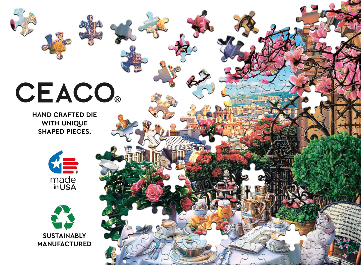 Ceaco - Brunch In Paris - 300 Oversized Piece Jigsaw Puzzle
