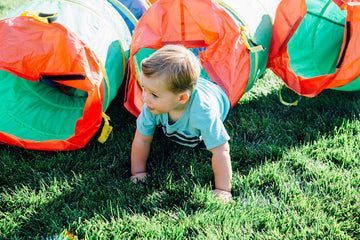 Pacific Play Tents 21409 Kids 6-Foot Find Me Multicolor Crawl/Play Tunnel, 6' X 19'' Diameter, Multi Color