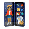 Petit Collage Space Bound Dress Up - Magnetic Game Board With Mix & Match Pieces, Ideal For Ages 3+, Includes 2 Scenes & 25 Crea