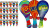 Ja-Ru Wooden-Paddle Ball With String (Pack Of 24) Vintage Retro Toys Paddle Ball Set | For Kids, Boy And Girl Toy | Indoor, Outdoor Set Games | Party Favors Birthday. Plus 1 Bouncy Ball | 751-24P