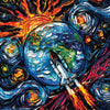 Buffalo Games - Aja Trier - Galactic Journey - 300 Piece Jigsaw Puzzle For Adults Challenging Puzzle Perfect For Game Nights - Finished Size Is 21.25 X 15.00