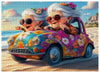 1000pcs Happy Grandma Paper Puzzle - Large Puzzle Toy mature-themed Game Gift - Family Interactive Game Puzzle DIY Home Decoration Brain Challenge Gift