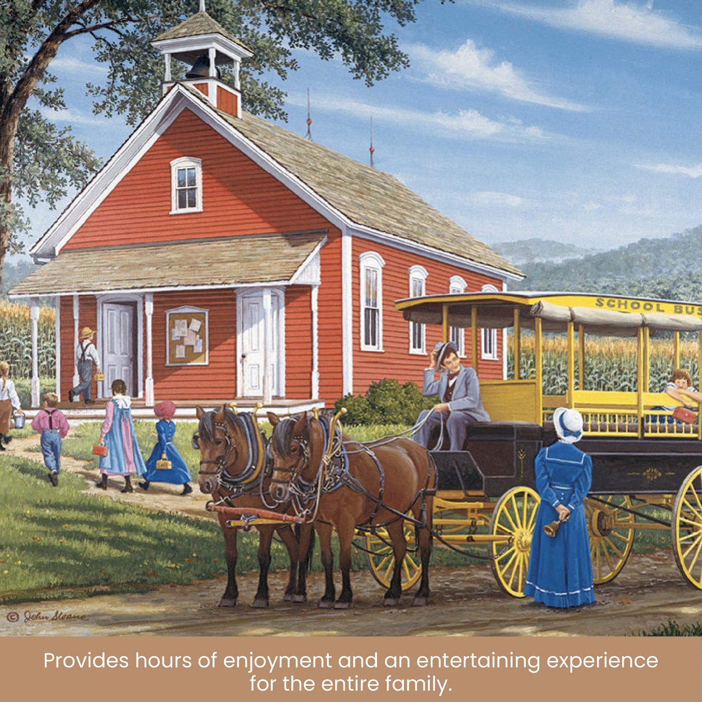 Bits And Pieces – Value Set Of Three Large 300 Piece Jigsaw Puzzles For Adults – Sunny Season Collection By Artist John Sloane, Completed Puzzle Size: 18' X 24'