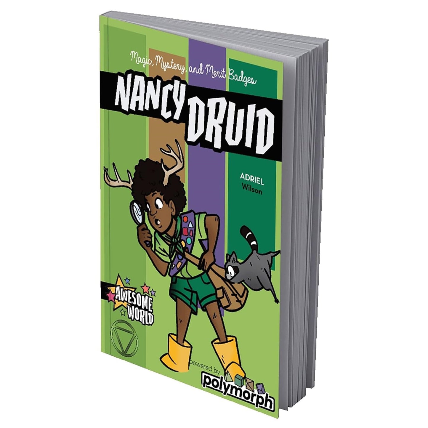 9th Level Games: Nancy Druid - Softcover RPG Book, Polymorph, Magic Mysteries & Merit Badges, Solve Natures Cutest Mysteries, A