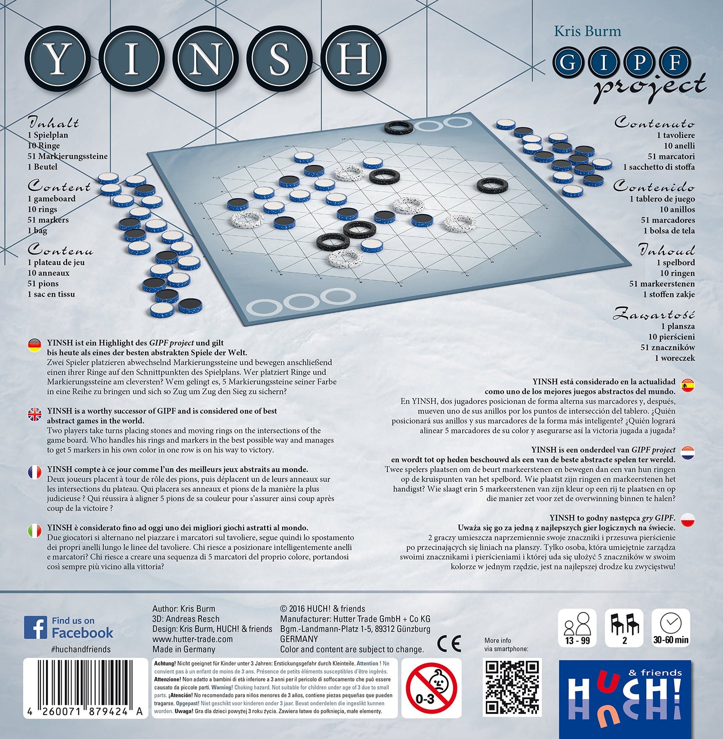 Huch & Friends 879424 'Yinsh Board Game