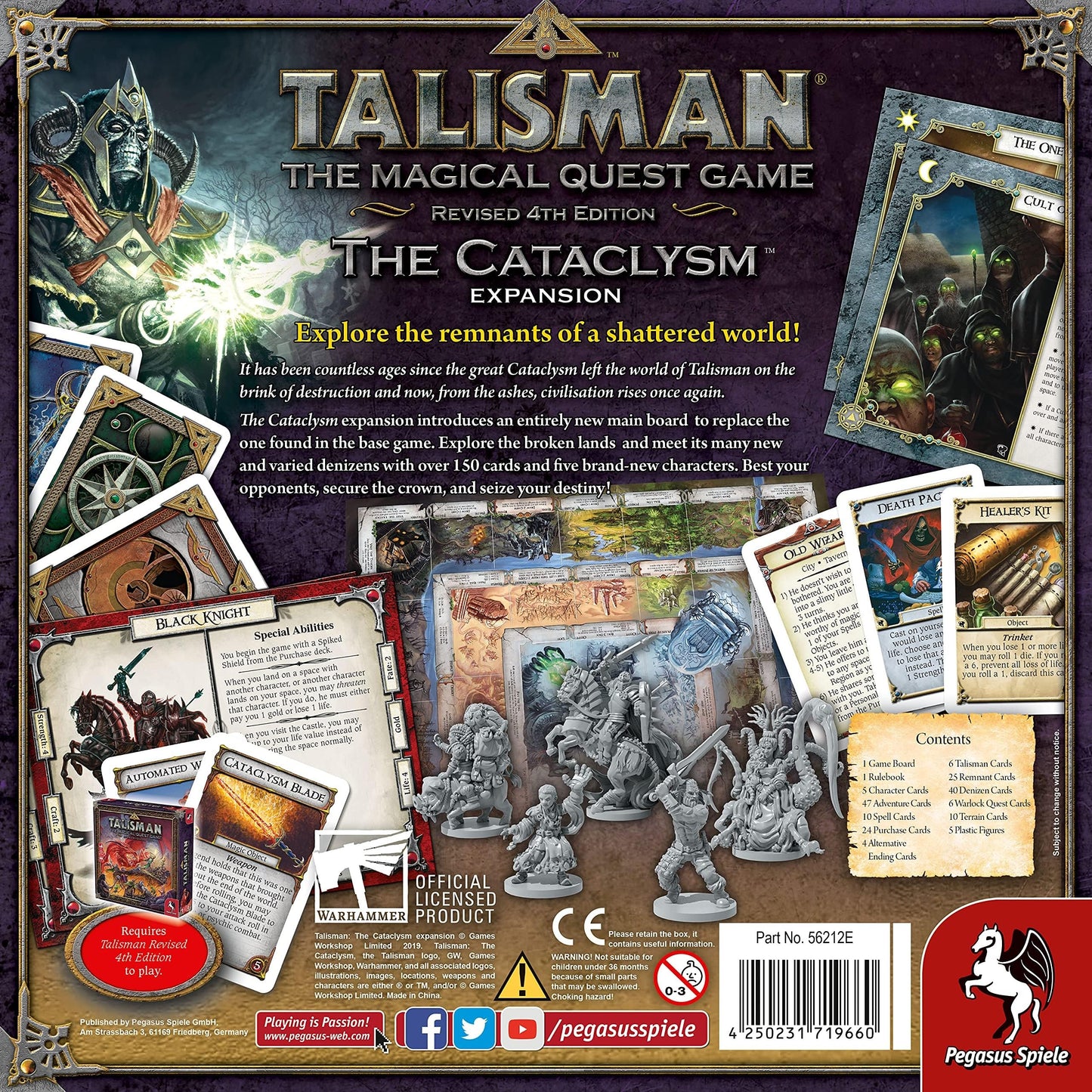 Pegasus Spiele Talisman: The Cataclysm Board Game - Orange Edition, Adventure Strategy Game for 2-6 Players