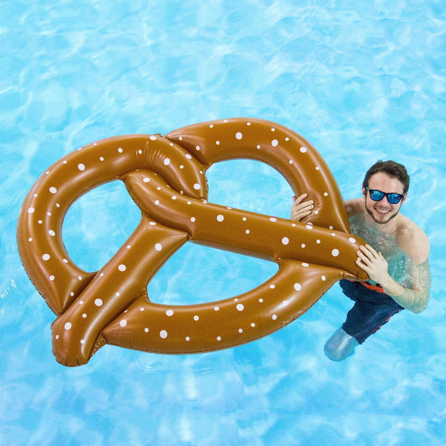 Swimline Giant Pretzel Swim Fun Inflatable Floating Seat, 1-Pack