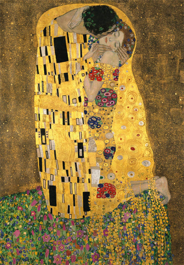 Clementoni Museum Collection Puzzle - Klimt, The Kiss - 1000 Pieces - Cardboard - Multi-coloured - Model 39790 - Adult Entertainment