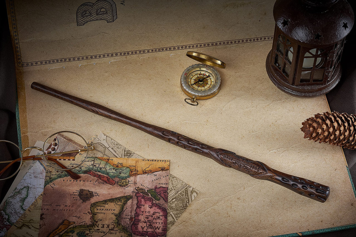 Handicraftviet Wooden Wand Collectible Cosplay Magic Wand/Magical Gift For Children And Adults On Halloween, Christmas, Birthday Partys (S9)
