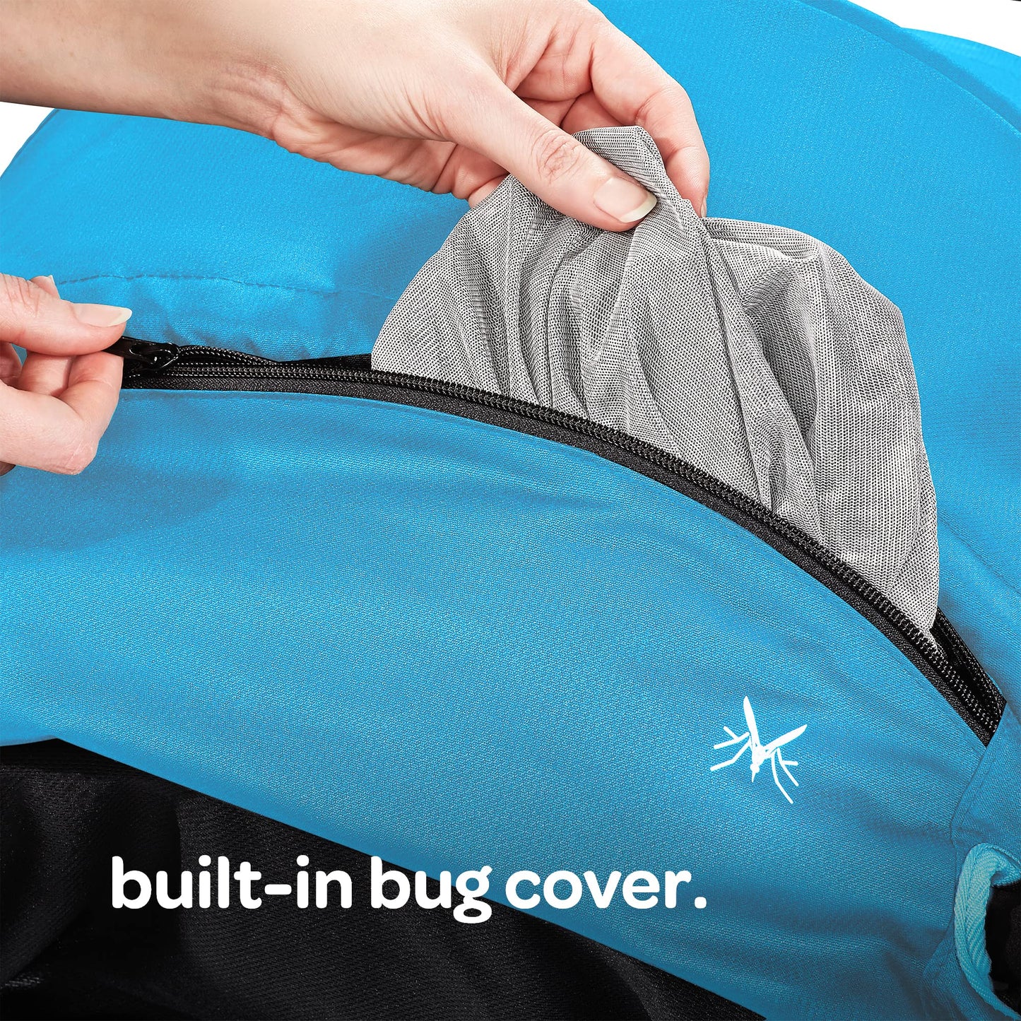 Larktale Sun Canopy Set For The Caravan Stroller/Wagon, Freshwater Blue