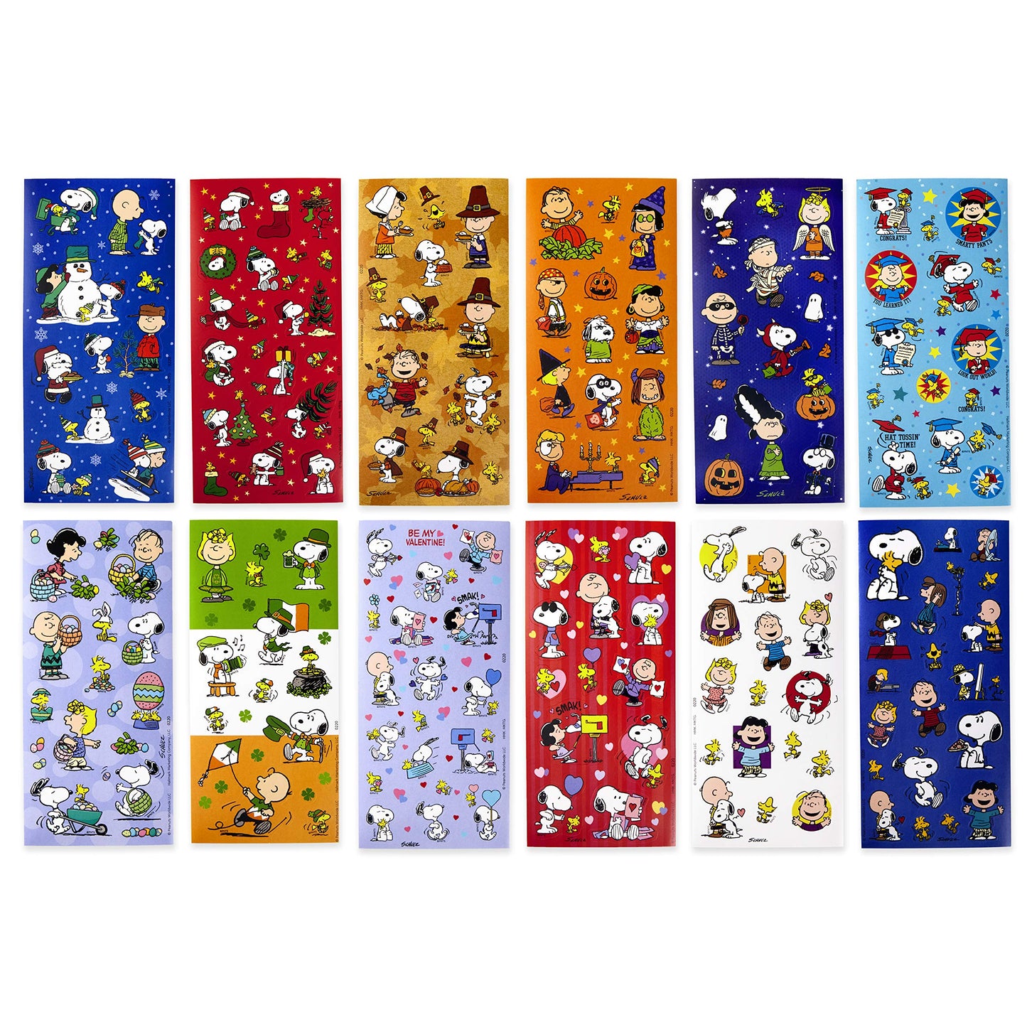 Hallmark Peanuts Stickers For Kids (Pack Of 237 Stickers, 12 Sheets) For Easter, Back To School, Halloween, Holiday And More
