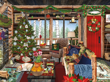 Ceaco - Tracy Flickinger - Christmas Lodge - 300 Piece Jigsaw Puzzle