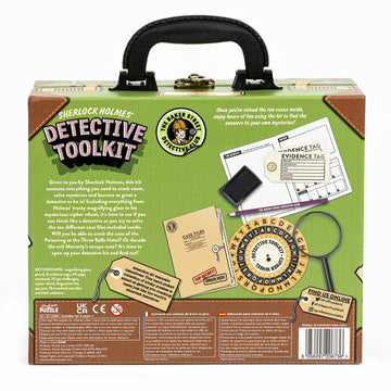 Professor PUZZLE The Detective Toolkit - Mystery Case - Sherlock Holmes Themed Detective kit for ing Cases and Solving Mysteries