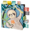 Mary Meyer Taggies Soft Cloth Book, Crinkle Paper & Squeaker, 6x6 Inch, White, Model 40244