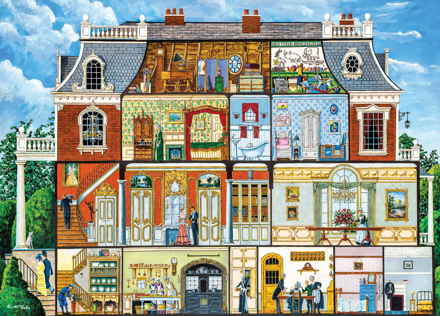 Masterpieces 1000 Piece Jigsaw Puzzle For Adults, Family, Or Youth - Walden Manor House - 19.25''X26.75''