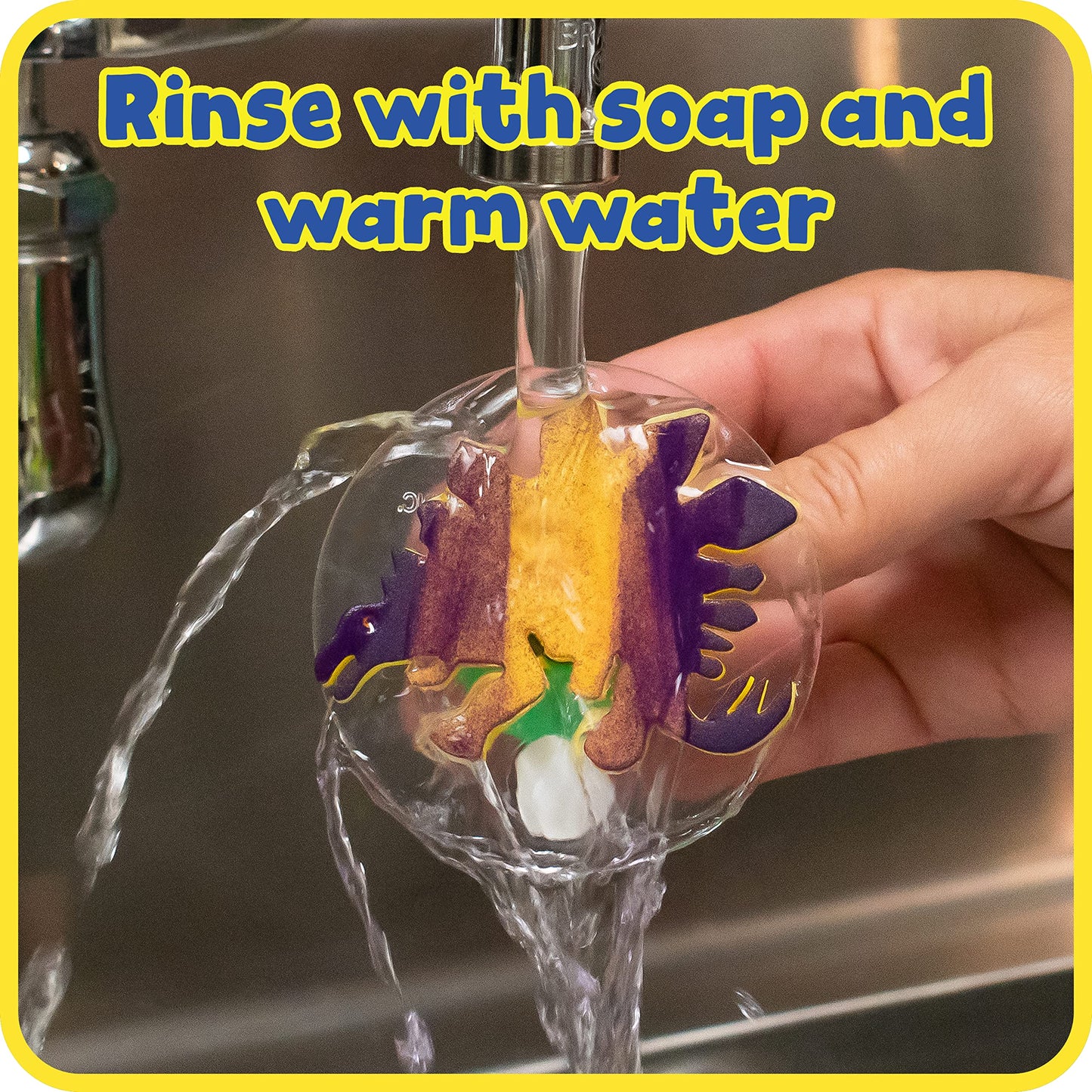 READY 2 LEARN Giant Stampers - Dinosaurs - Set of 6 - Easy to Hold Foam Stamps for Kids - Arts and Crafts Stamps for Displays, P