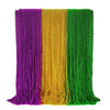 72PCS Mardi Gras Beads Throws, Mardi Gras Green Purple Gold Metallic Beads Necklaces Accessories Bulk, Mardi Gras Beads Necklace