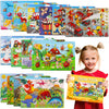 Puzzles For Kids Ages 4-8, 14 Pack Wooden Jigsaw Puzzles 30 Pieces Preschool Educational Learning Toys Set For Toddler Boys And Girls Stocking Stuffers