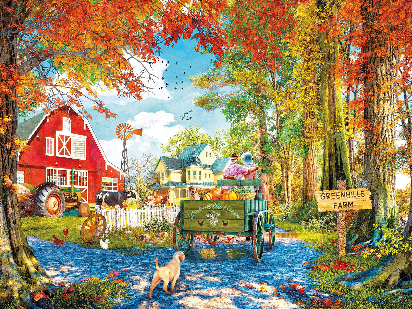 Ceaco - Dominic Davison - Greenhills Farm - 750 Piece Jigsaw Puzzle