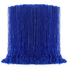 100PCS Bead Necklace, Blue Bead Necklaces Stuff Bulk, 33'' Christmas Bead Necklaces Party Supplies, Festival Parade Throw Access