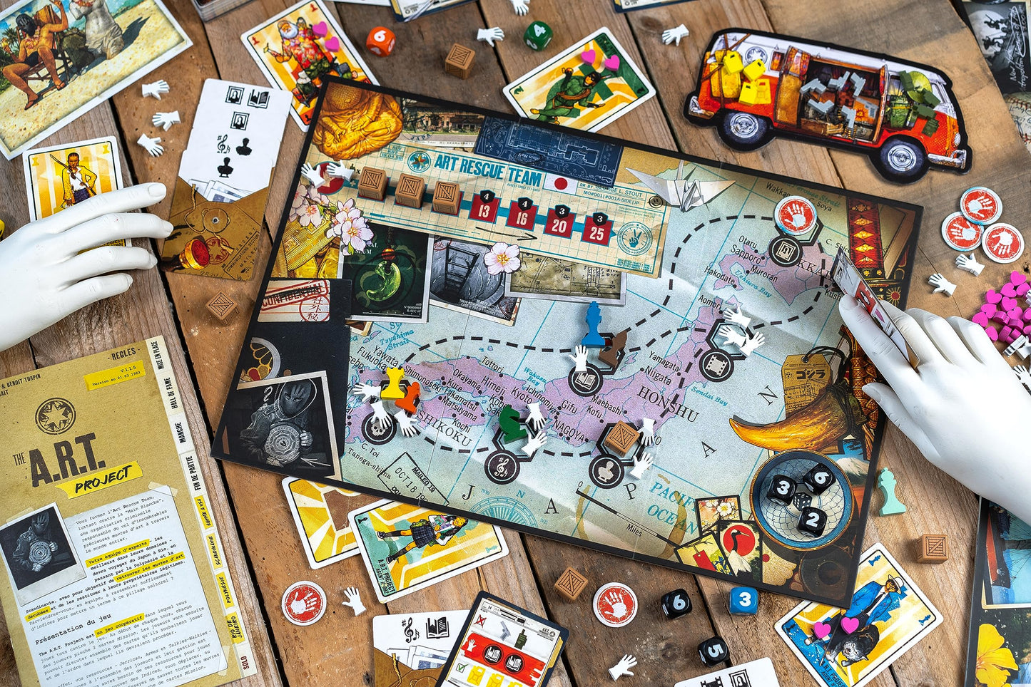 The A.R.T. Project | Cooperative Strategy Board Game | Card Drafting, Zone Of Control Game | Coop And Solo Play For Adults And Teens | Ages 12+ | 1-6 Players | 45 Minute Play Time