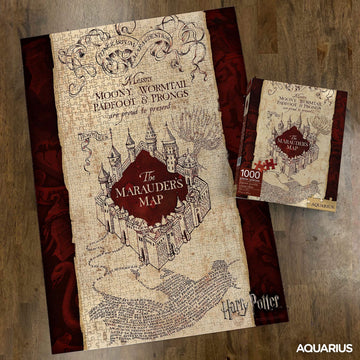AQUARIUS Harry Potter 1000 Piece Jigsaw Puzzle - Marauder's Map, Glare Free, Precision Fit, 20x27in, Multicolor
