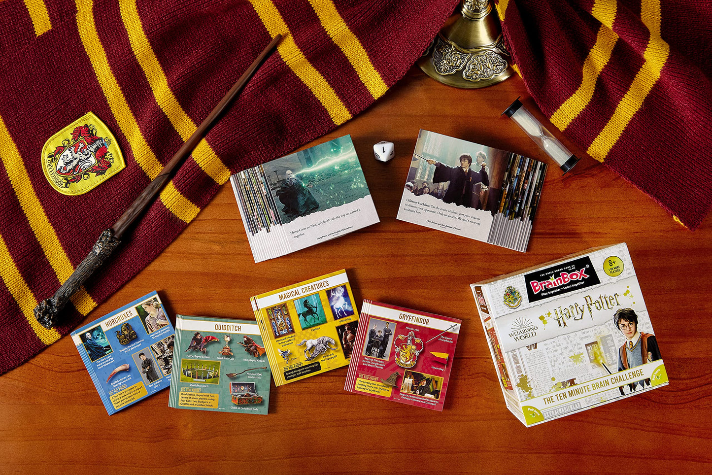 Asmodee Brainbox Harry Potter Card Game | Fun & Educational | Ages 8+ | 1+ Players | 10 Min Playtime | Mixed Material