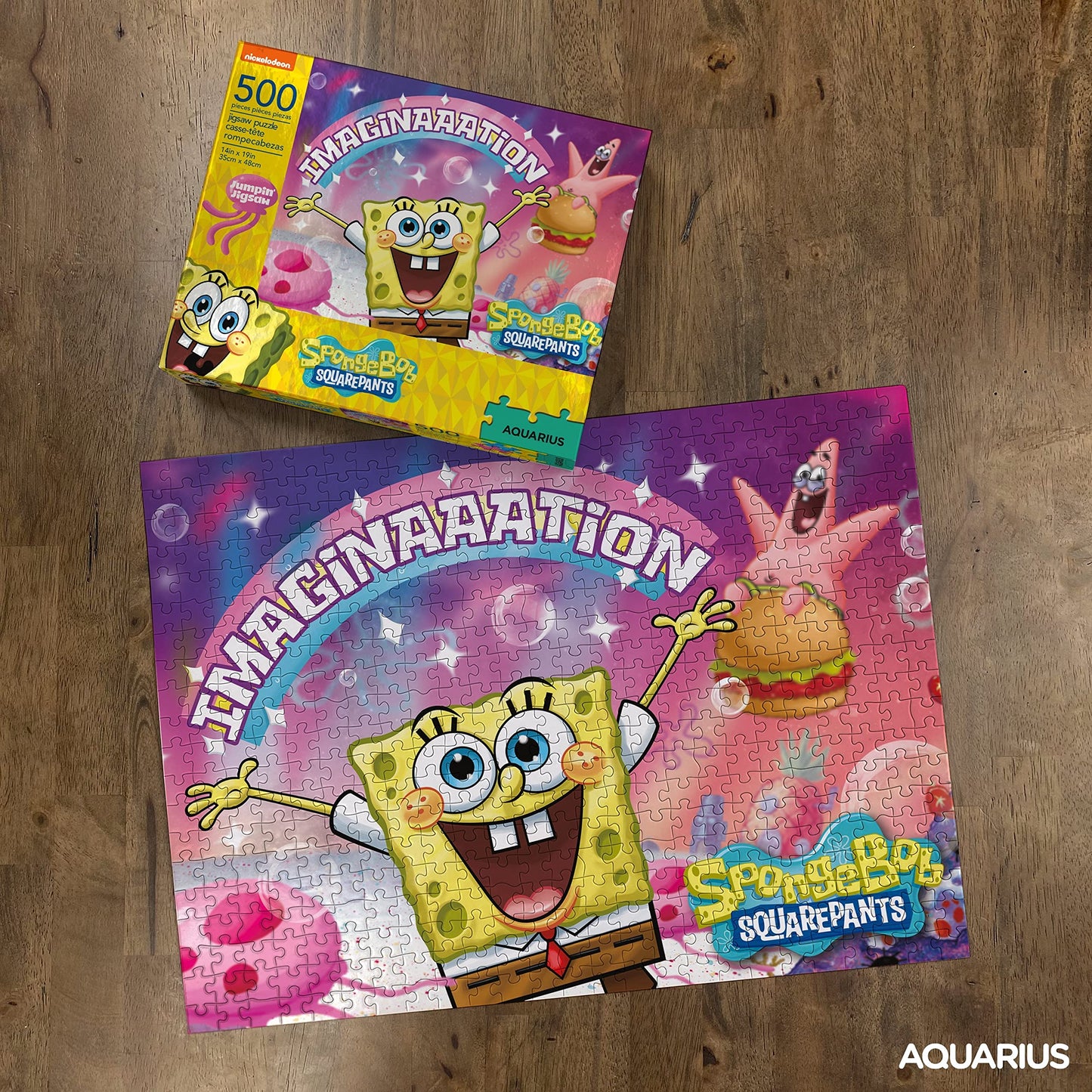 Aquarius Spongebob Squarepants Imagination Puzzle (500 Piece Jigsaw Puzzle) - Officially Licensed Spongebob Merchandise & Collec