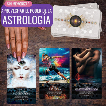Tarot Skills Star Kissed Tarot Deck, Tarot Cards Con Significados En Ellos, Incluyendo Golden Dawn Astrología Zodíaco Y Planetas, Palabras Clave, Invertido, Elementos, Incluye Capacitación En Línea